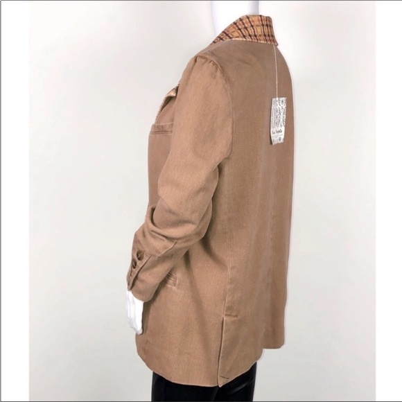 We the Free xFree People Otter 2 Button Double Breasted Reid Smoking Jacket ZsXS - Picture 4 of 13